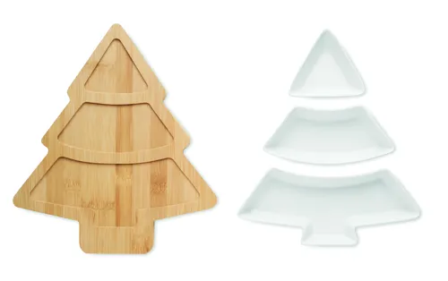 VIRAM Karácsonyfa alakú kínálótálca