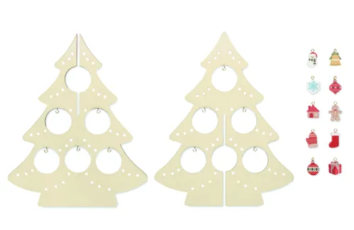 SILUETA Fából készült karácsonyfadísz
