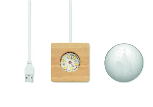 SANTA LIGHT Karácsonyi LED kristálygömb