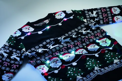 SHAMIS LARGE Karácsonyi LED-es pulóver L/XL