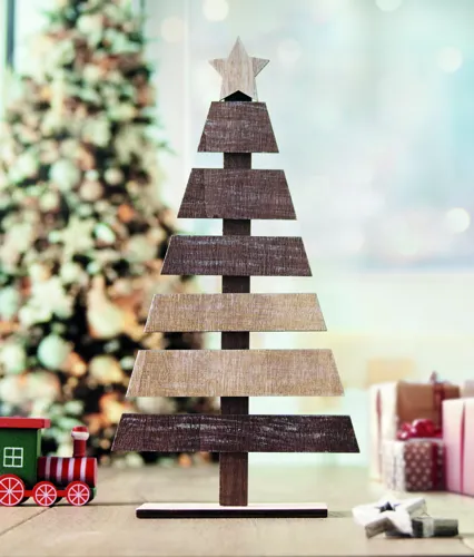 PUINEN Karácsonyfa dekoráció fából