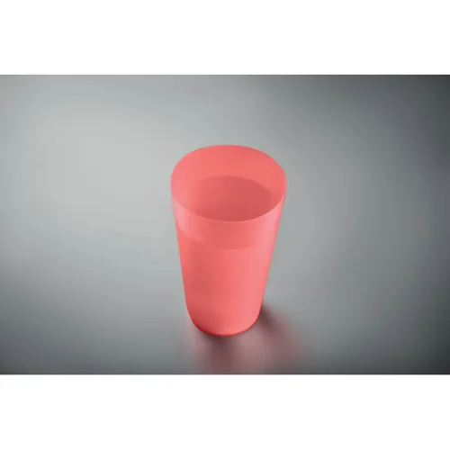 FESTA LARGE Többsz haszn rend.pohár 500ml Áttetsző Piros 