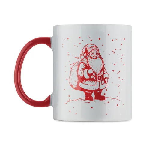 FESTIMUG Karácsonyi kerámia bögre 300ml Fehér/piros 