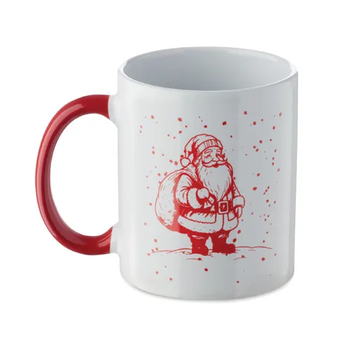 FESTIMUG Karácsonyi kerámia bögre 300ml Fehér/piros 