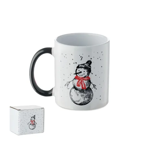 FESTIMUG Karácsonyi kerámia bögre 300ml Fekete/piros 