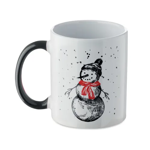 FESTIMUG Karácsonyi kerámia bögre 300ml Fekete/piros 