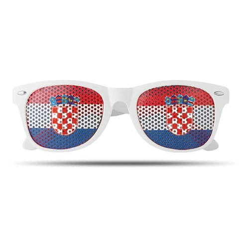 FLAG FUN Napszemüveg mintás lencsével Fehér/kék 
