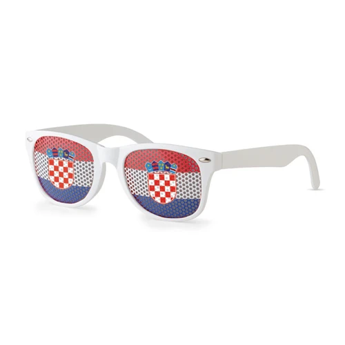 FLAG FUN Napszemüveg mintás lencsével Fehér/kék 