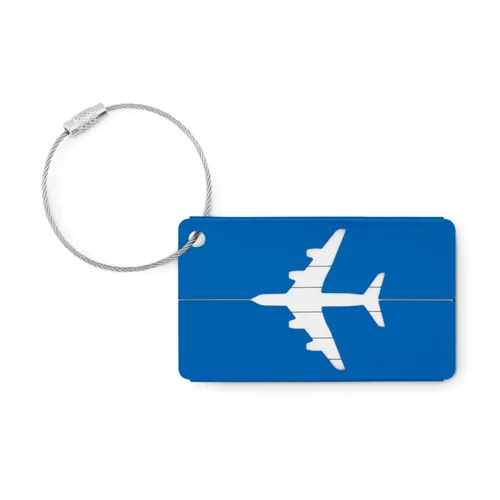 FLY TAG Alumínium bőröndcímke Királykék 