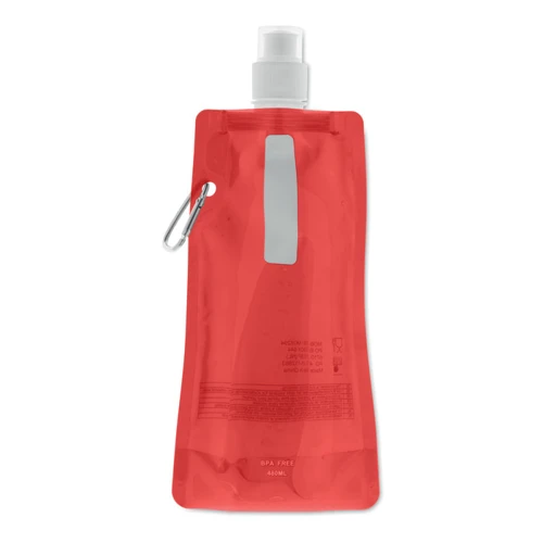 GATES Összehajth. vizes palack 480ml Áttetsző Piros 