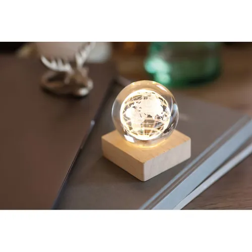GLOBE LIGHT LED földgömb üveggömb Fa 