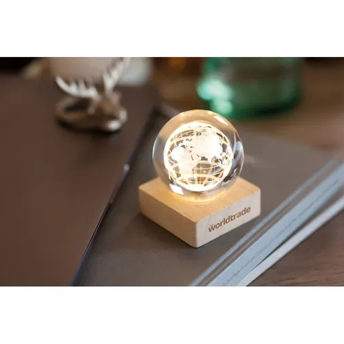 GLOBE LIGHT LED földgömb üveggömb Fa 