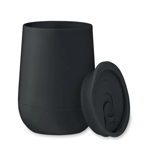 GO PP duplafalú pohár 300 ml Fekete 
