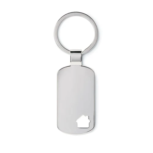 HOUSE KEY Kulcstartó ház díszítéssel Matt Ezüst 