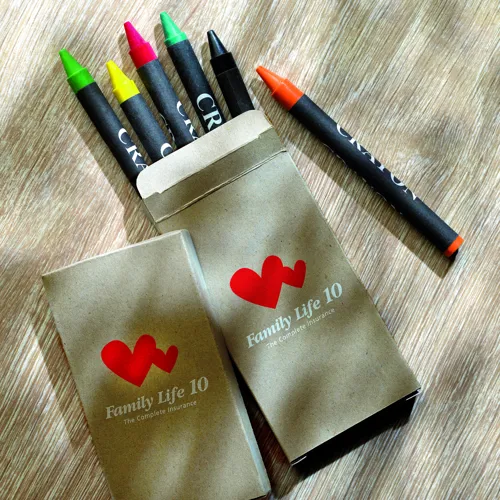 BRABO 6 színes zsírkréta