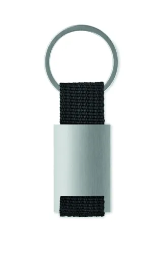 TECH Téglalap alakú fém kulcstartó