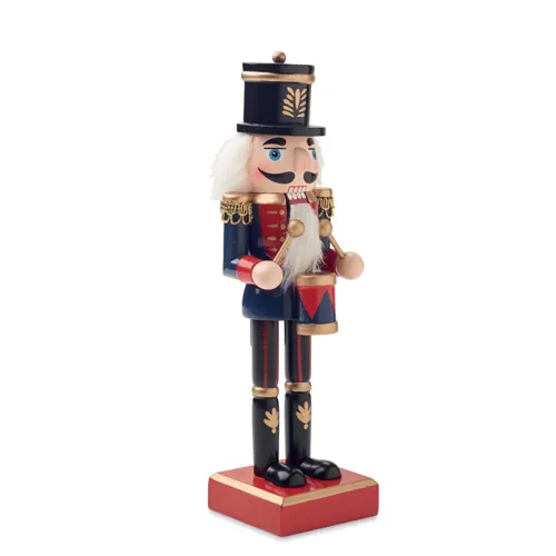 JOLLY CRUNCH Diótörő alakú dísz fából Kék 