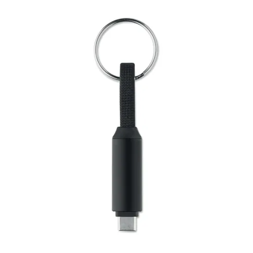 KEYSTO 60W töltőkábel kulcstartó Fekete 