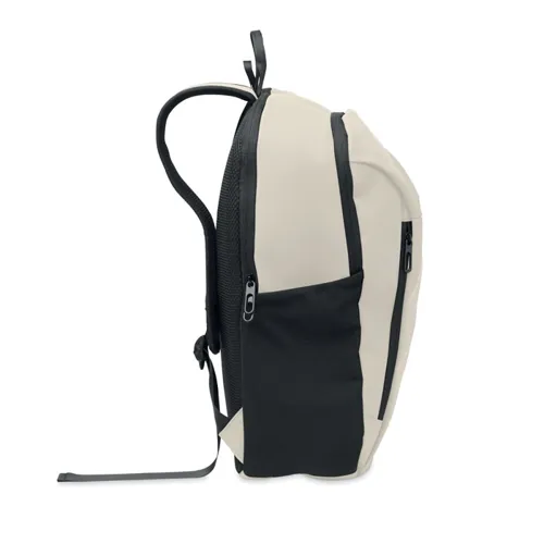 KOROVIN 15 col puha PU laptop hátizsák Törtfehér 