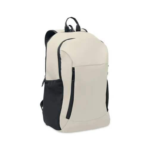 KOROVIN 15 col puha PU laptop hátizsák Törtfehér 