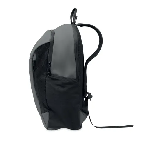 KOROVIN 15 col puha PU laptop hátizsák Kőszürke 
