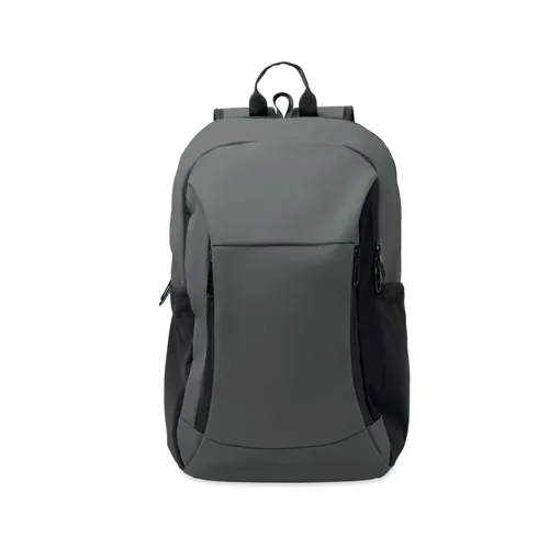 KOROVIN 15 col puha PU laptop hátizsák Kőszürke 