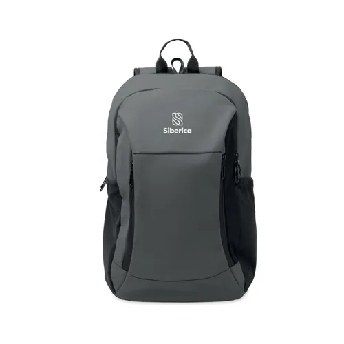 KOROVIN 15 col puha PU laptop hátizsák Kőszürke 
