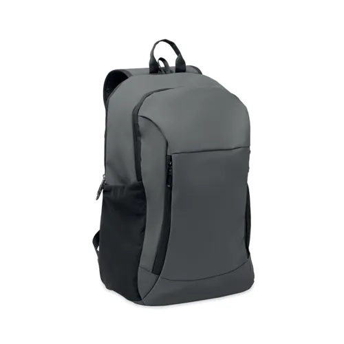 KOROVIN 15 col puha PU laptop hátizsák Kőszürke 