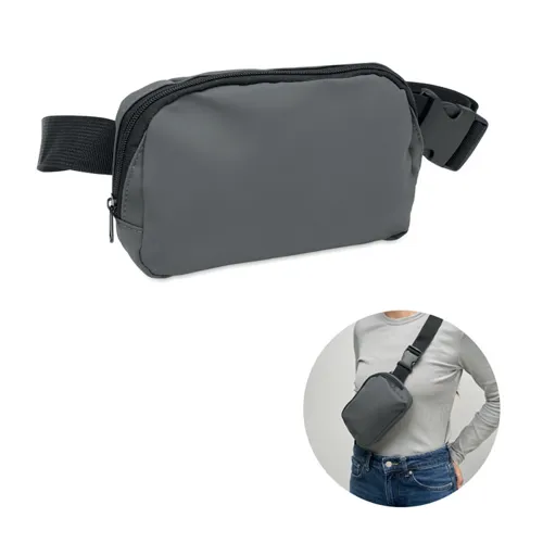 KOROVIN WAIST 210D poliészter övtáska Kőszürke 