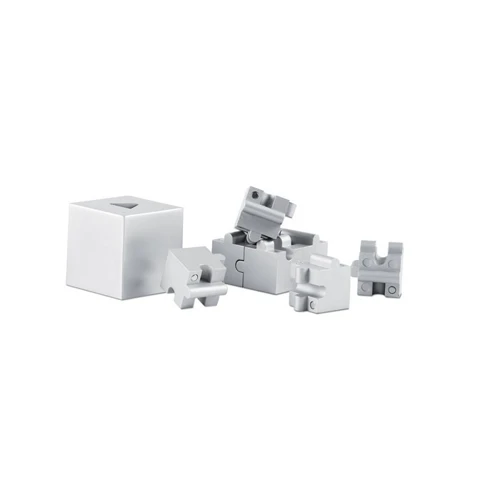 KUBZLE 3D fém kirakó játék Matt Ezüst 