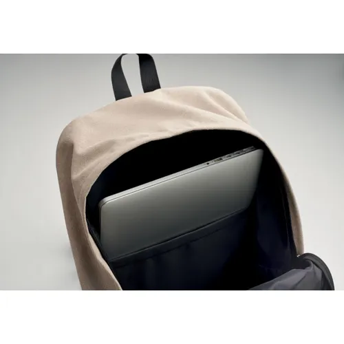 LEIRUR 15 colos laptop hátizsák Natúr 