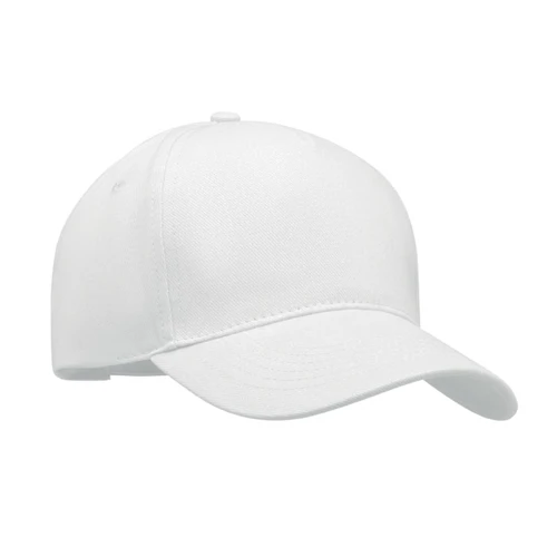 LONG BEACH SINGA 5 panel baseball sapka 260g/m² Fehér 