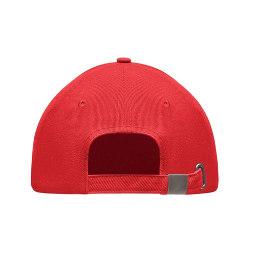 LONG BEACH SINGA 5 panel baseball sapka 260g/m² Piros 