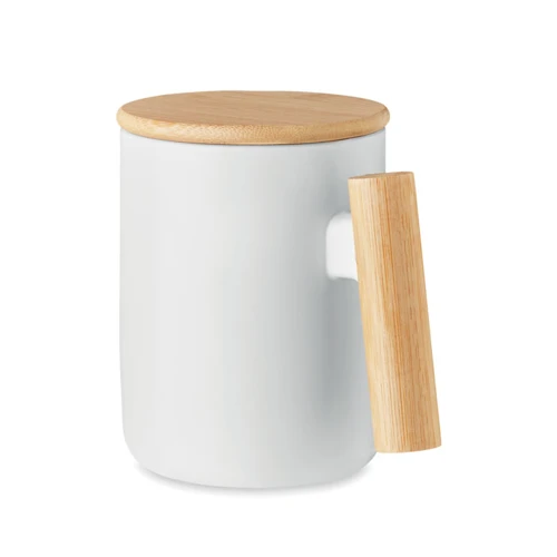 MAJEST Porcelán bögre fedéllel 380 ml Fehér 