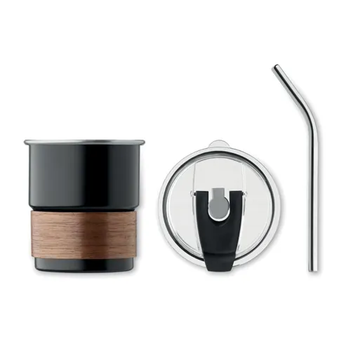 MATE Szimplafalú pohár 260 ml Fekete 