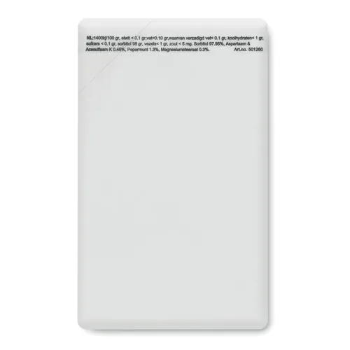 MINTCARD Mentolcukor adagoló Fehér 