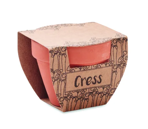 CRESS POT Terrakotta ültető, zsázsa