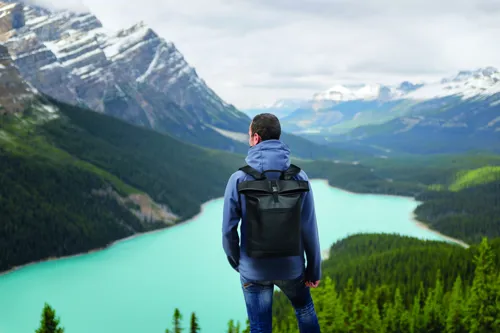 BAI ROLL PU roll top laptop hátitáska