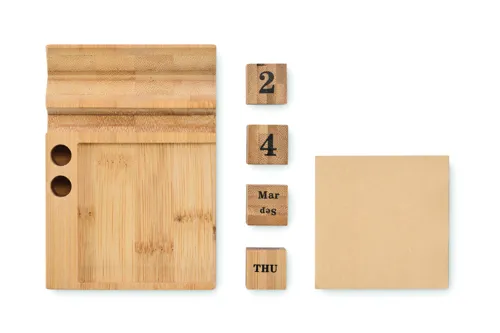 BOOTOP Bambusz asztali öröknaptár