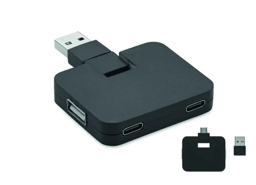 SQUARE-C 4 portos USB hub