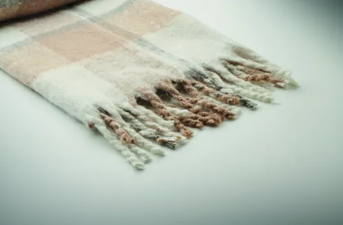 QUET Kockás mohair-PES takaró