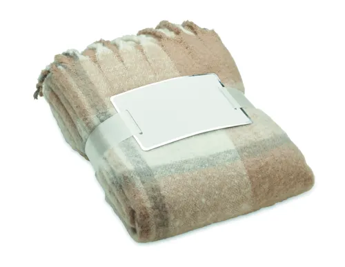 QUET Kockás mohair-PES takaró