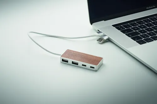 UBAH 4 portos USB hub, 27,5cm kábel