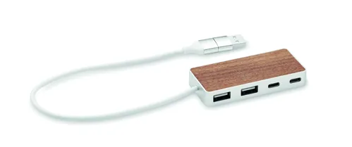 UBAH 4 portos USB hub, 27,5cm kábel