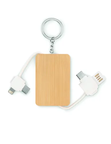 BUPOW Kulcstartó töltőkábellel