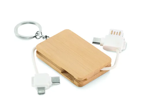 BUPOW Kulcstartó töltőkábellel