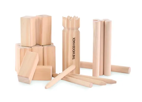 KING PETIT Kis fenyőfa vikingsakk játék