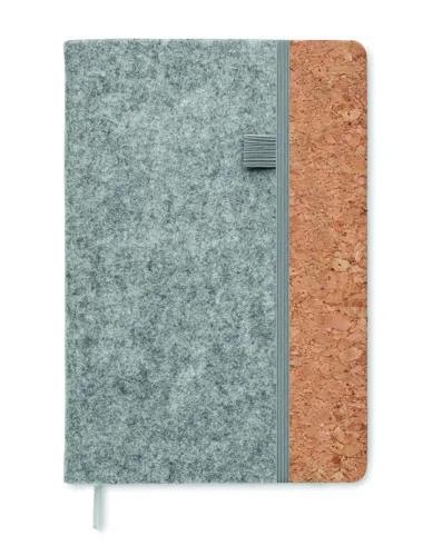 CORKBOOK A5 RPET filc és parafa notesz