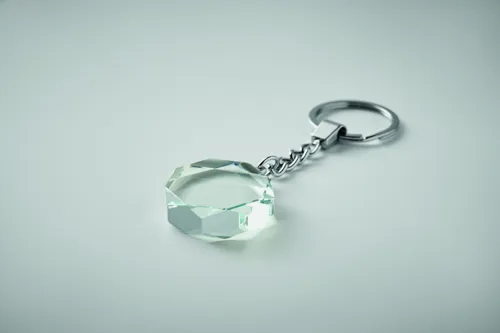 ROUNDWARD Kerek üveg kulcstartó