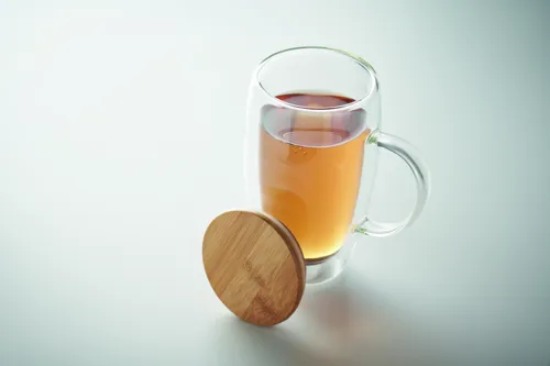 TEROL Dupla falú üvegbögre 450ml